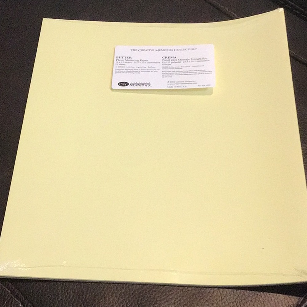 Creative Memories Photo Mounting Paper, Butter